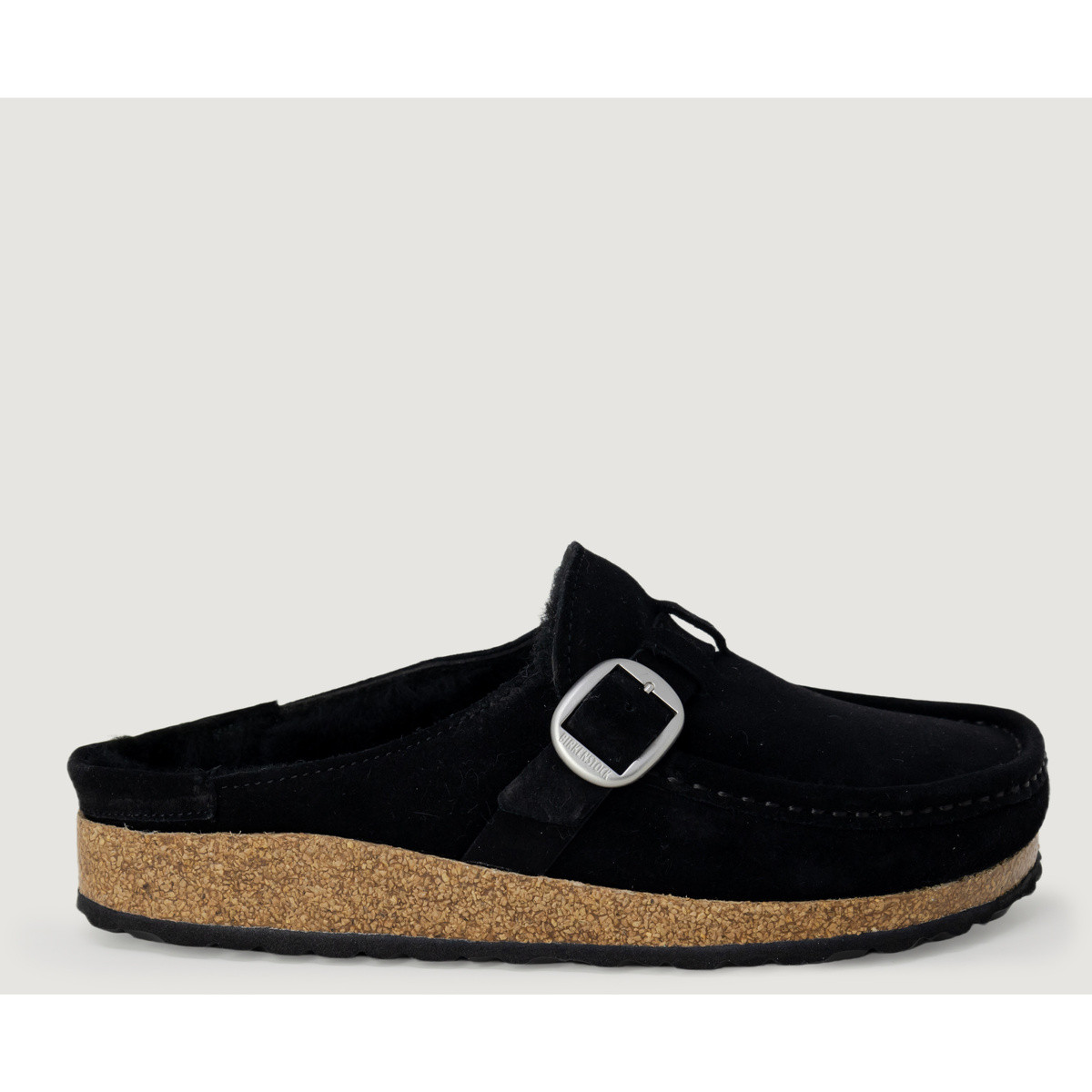 Birkenstock  Buckley Shearling Suede Leather 1018126  Černá