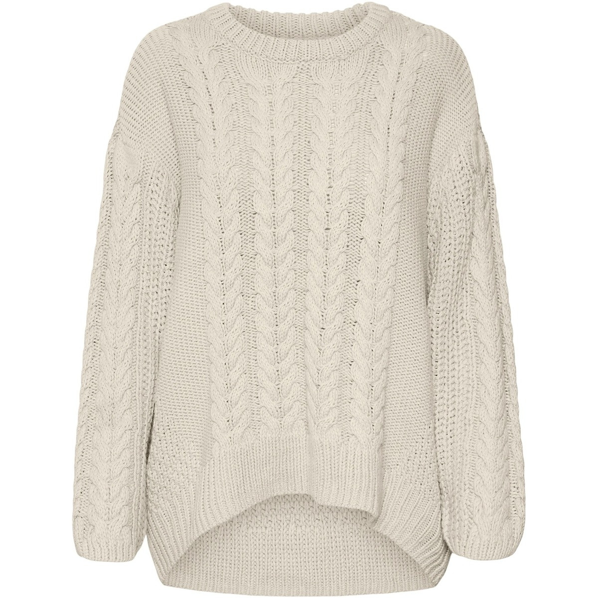 Vero Moda  VMSVEACABLE LS O-NECK PULLOVER GA BOO 10310869  Béžová