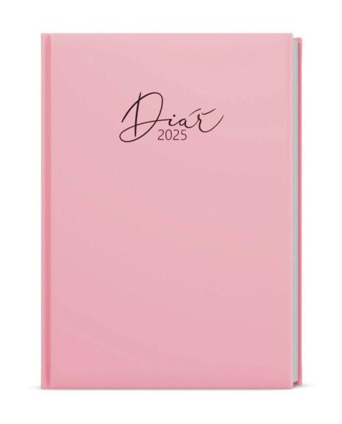 Diář týdenní A5 Oskar lamino pastelo růžový