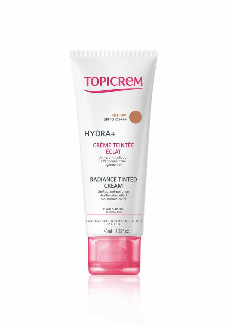 Topicrem Hydratační tónující pleťový krém SPF 50 (Radiance Tinted Cream) 40 ml Claire - Light