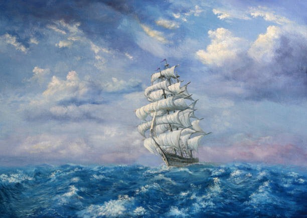 Pobytov Ilustrace Maritime Adventure, Pobytov, 40 × 30 cm