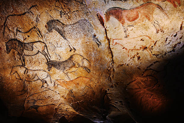 Gonzalo Azumendi Ilustrace Ekain cave, Ekainberri Cave., Gonzalo Azumendi, 40 × 26.7 cm