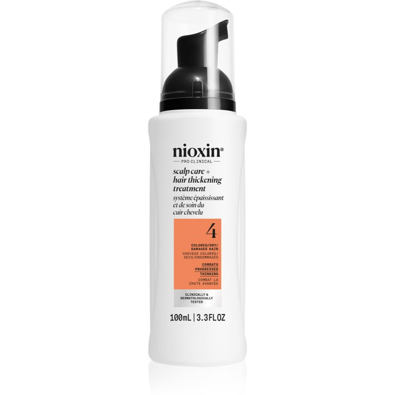 Nioxin System 4 Scalp + Hair Thickening Treatment kúra pro výrazně řídnoucí, jemné a chemicky ošetřené vlasy 100 ml