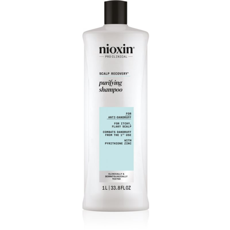 Nioxin Scalp Recovery Purifying Shampoo šampon pro řídnoucí a zplihlé vlasy proti lupům 1000 ml