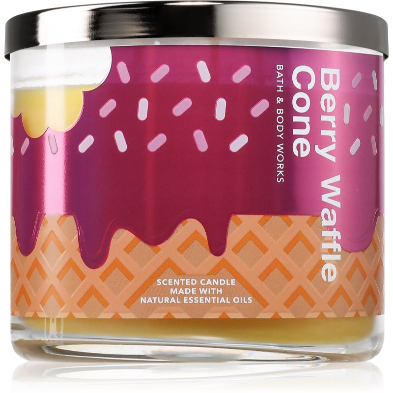 Bath & Body Works Berry Waffle Cone vonná svíčka 411 g