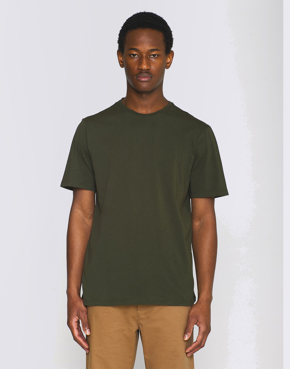 Knowledge Cotton Agnar Basic T-Shirt 1090 Forrest Night S