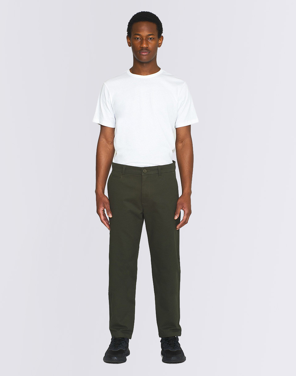 Knowledge Cotton Chuck Regular Chino Twill Pants 1090 Forrest Night W29/L32