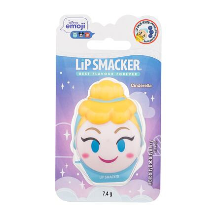 Lip Smacker Disney Emoji Cinderella #BibbityBobbityBerry balzám na rty s borůvkovou příchutí 7.4 g