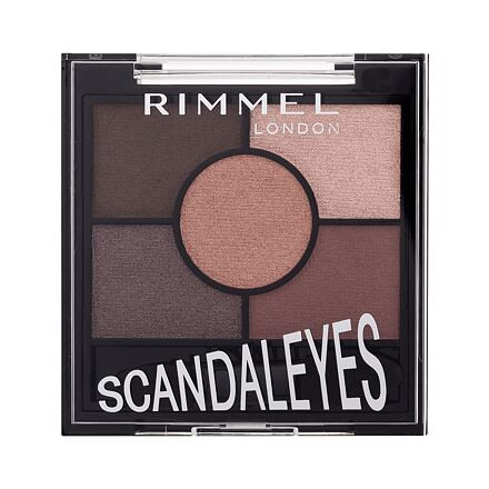 Rimmel London Scandaleyes 5 Pan Eyeshadow Palette dlouhotrvající oční stíny 3.8 g odstín 003 Rose Quartz