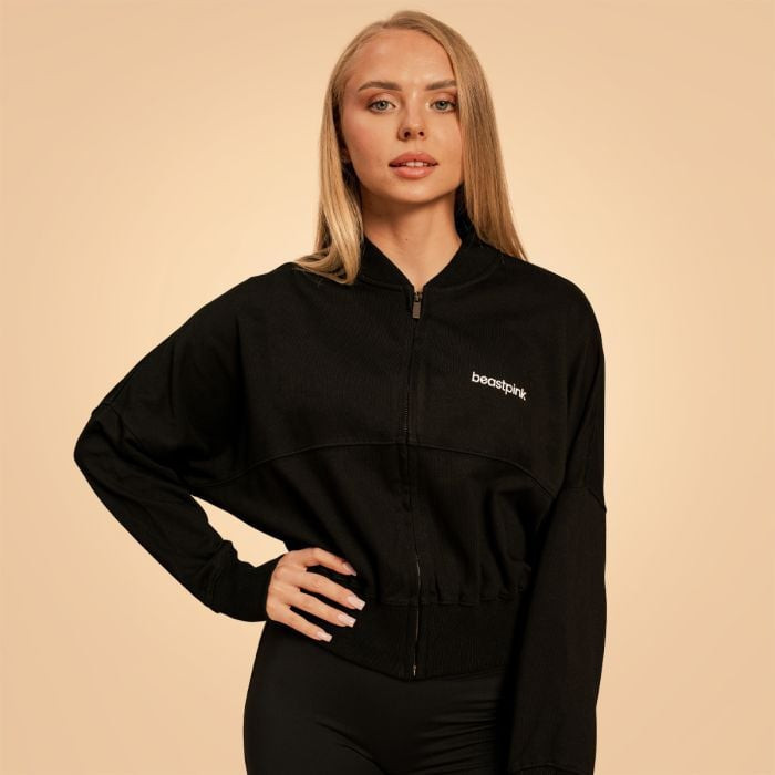Dámská mikina Zip-Up Bliss Black M - BeastPink