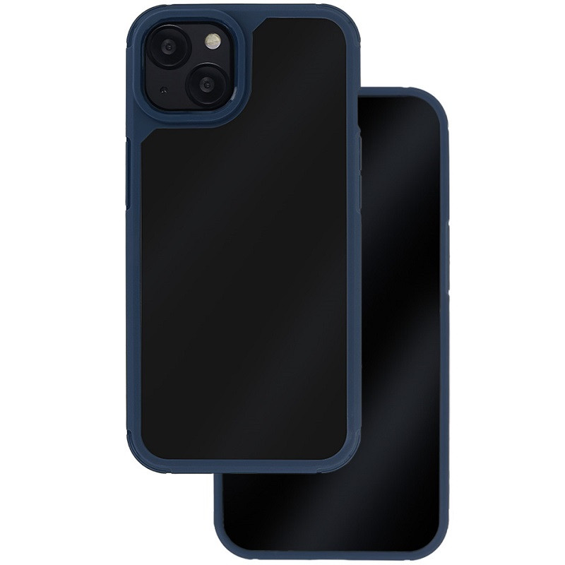 Pouzdro silikon Xiaomi Redmi 13 4G Armor Anti Drop čirá záda modrý rám