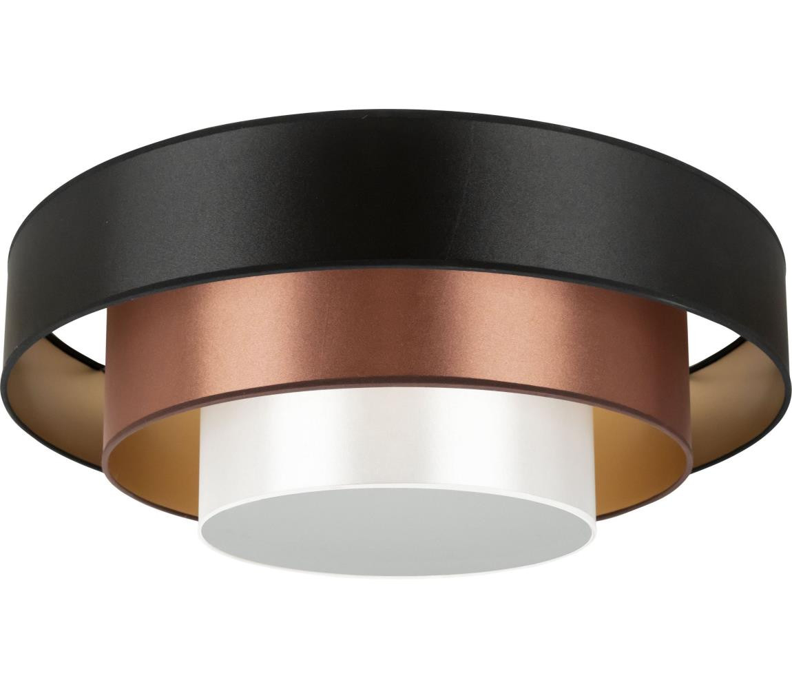 - LED Stropní svítidlo LUNETA LED/26W/230V pr. 60 cm 4000K černá/měděná