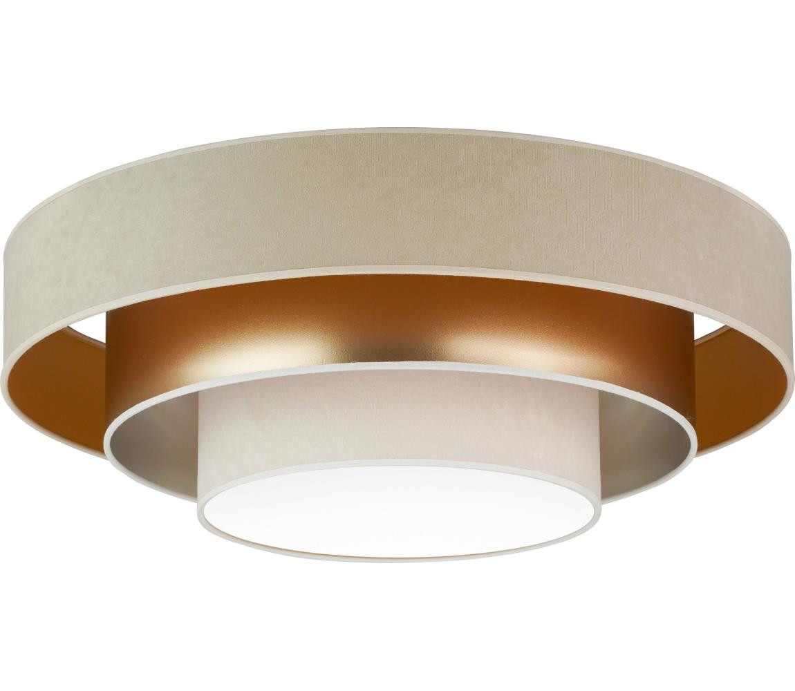 - LED Stropní svítidlo LUNETA LED/26W/230V pr. 60 cm 4000K béžová/zlatá