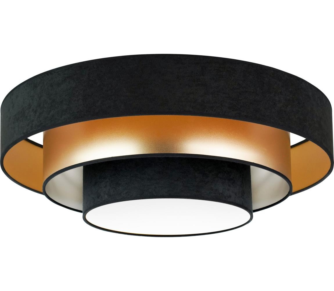 - LED Stropní svítidlo LUNETA LED/26W/230V pr. 60 cm 4000K černá/zlatá