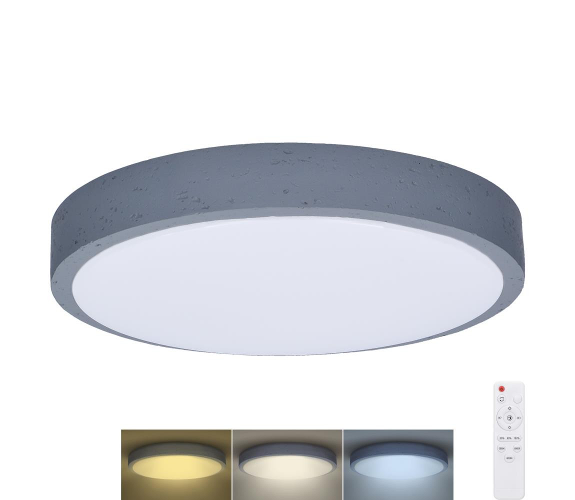 WO8001 - LED Stmív. svítidlo GREY LED/48W/230V 3000-6500K pr. 38 cm + DO