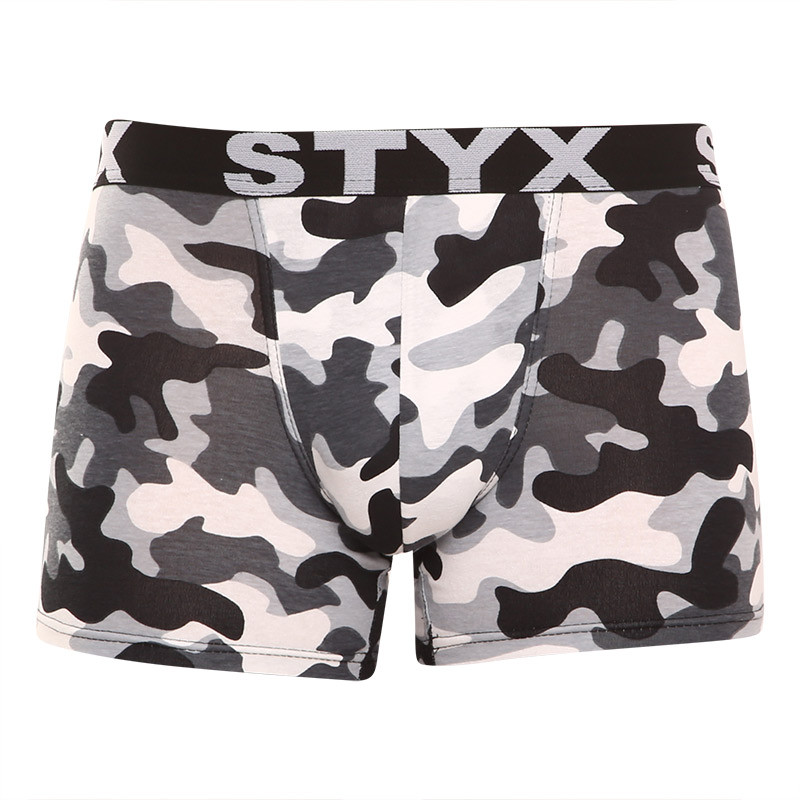 Pánské boxerky Styx long art sportovní guma maskáč (U1457) XXL, trenky / trenýrky