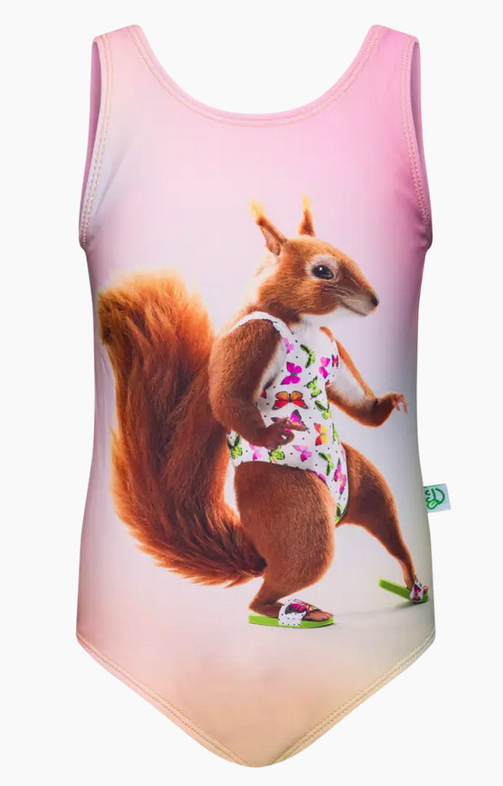 Veselé dívčí plavky Dedoles Veverka (D-K-BW-OPS-C-RP-1670) 2-4 roky