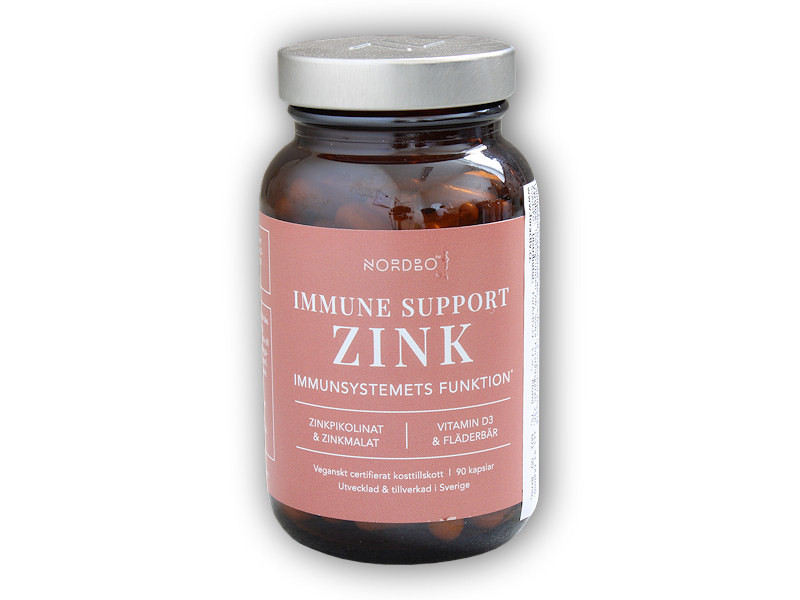 Nordbo Zink Immune Support 90 kapslí