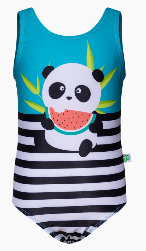 Veselé dívčí plavky Dedoles Panda (D-K-SCL-S-OPS-C-1260) 2-4 roky