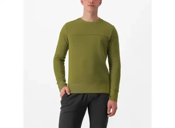 Castelli Logo pánská mikina Avocado Green vel. L