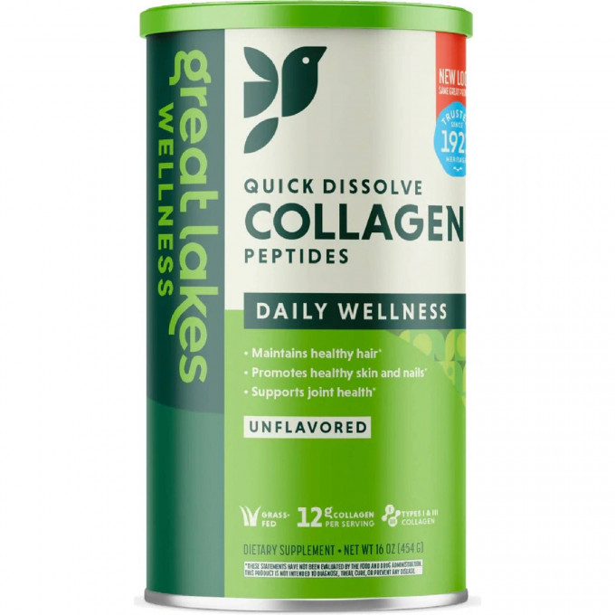 Great Lakes Collagen Hydrolysate, Hydrolyzovaný kolagen bez příchuti, 454 g