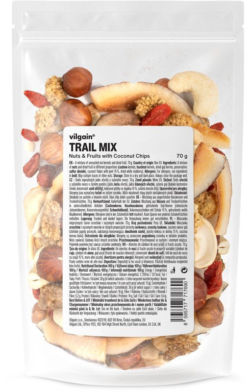 Vilgain Trail Mix kokos 70 g