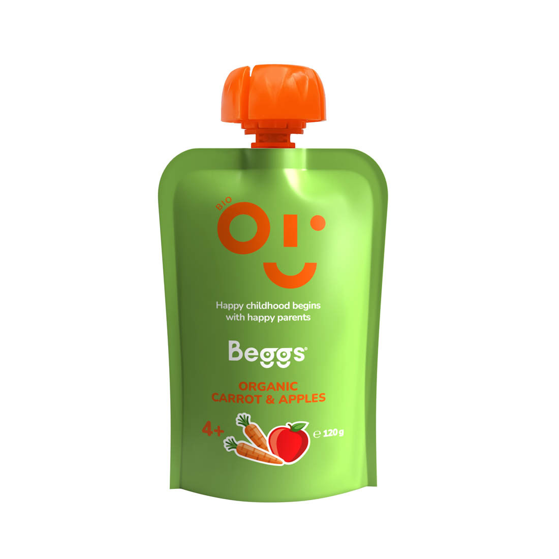 BEGGS BIO Mrkev a jablka 120 g