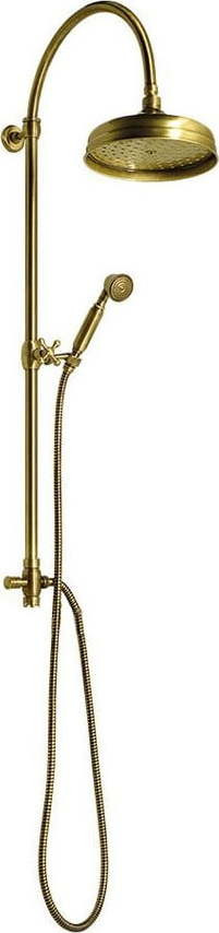 Mosazný sprchový set v bronzové barvě s hlavovou sprchou a ruční sprchou 142 cm Antea – Sapho