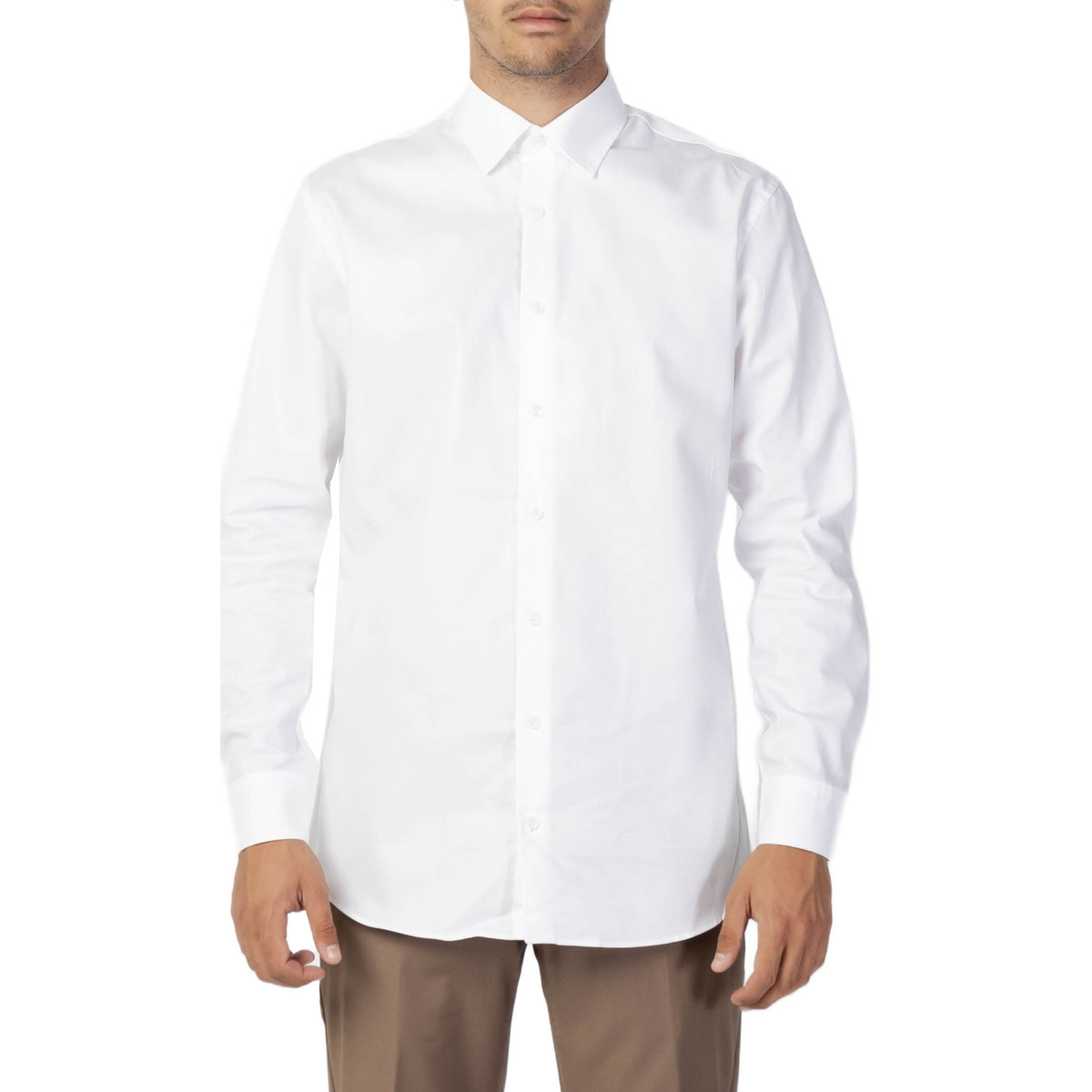 Selected  SLHREGETHAN SHIRT LS CLASSIC B NOOS 16086754  Bílá