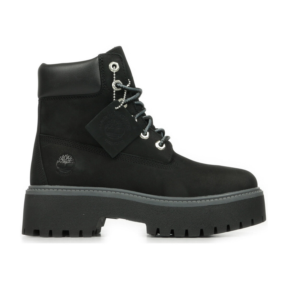 Timberland  Stone Street 6 In Lace Waterproof Boot  Černá