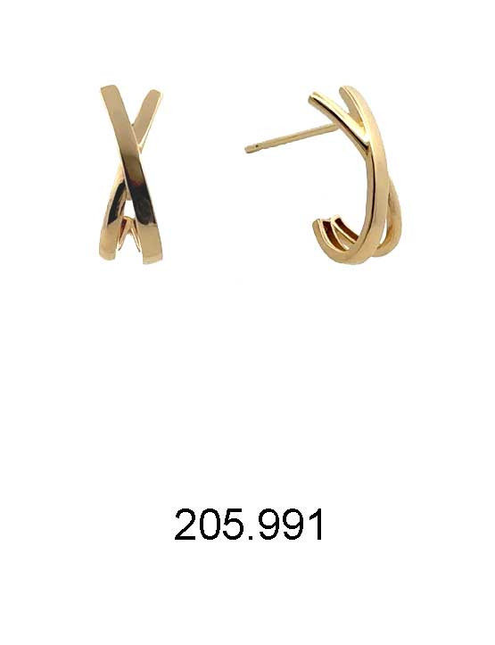 Brilio Nadčasové náušnice z bílého zlata 14/205.991/6 Esp