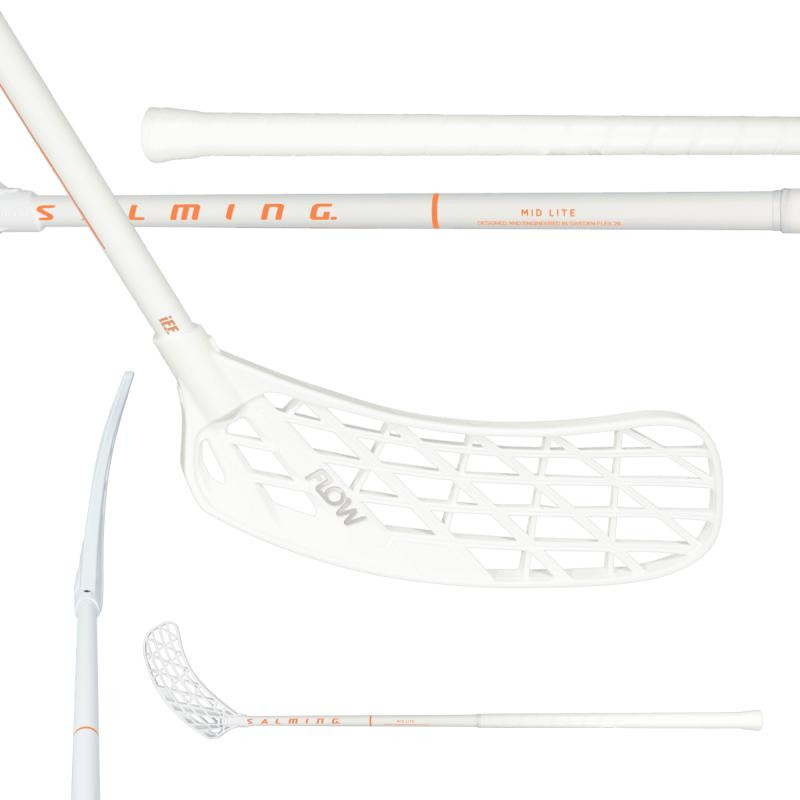 Salming Flow Midlite 29 White/Nectarine