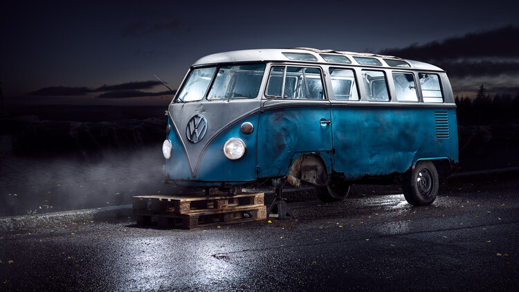 Petri Damsten Fotografie VW Kleinbus, Petri Damsten, 40 × 22.5 cm