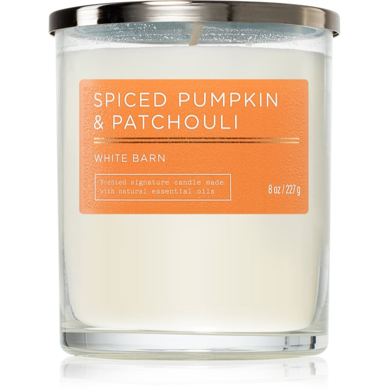 Bath & Body Works Spiced Pumpkin & Patchouli vonná svíčka 227 g