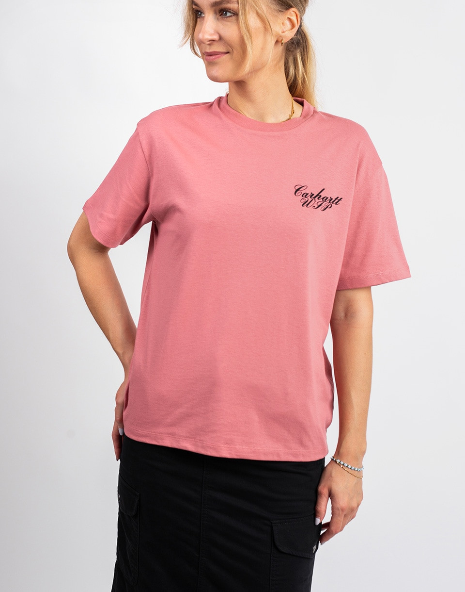 Carhartt WIP W' S/S Exchange T-Shirt Dusty Rose/Black XS