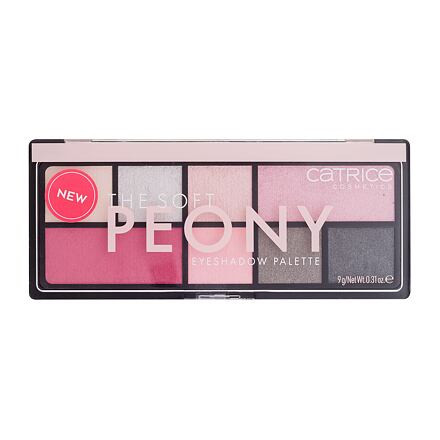 Catrice The Soft Peony Eyeshadow Palette vysoce pigmentovaná paletka očních stínů 9 g odstín růžová