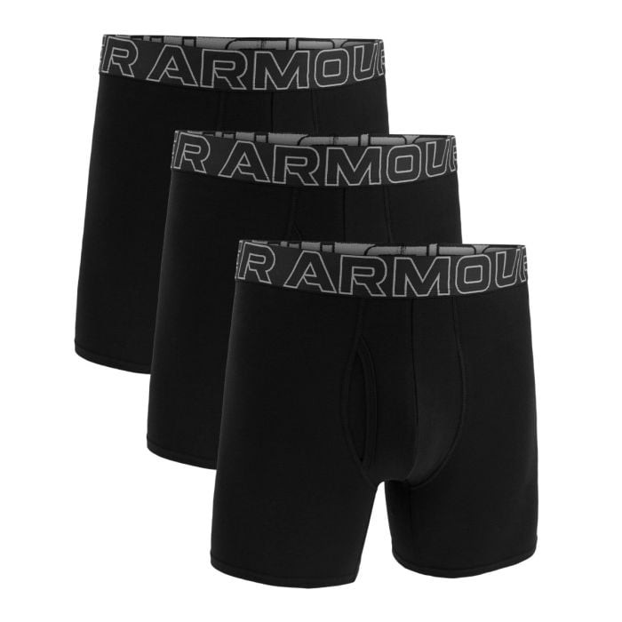 Men‘s boxers M Cotton 6in 3pack Black XXL - Under Armour