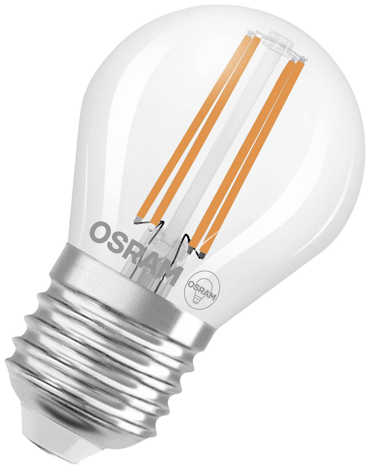 OSRAM 4099854255243 LED Energetická třída (EEK2021) A (A - G) E27 kapkový tvar 3.8 W = 60 W teplá bílá (Ø x v) 45 mm x 45 mm 1 ks