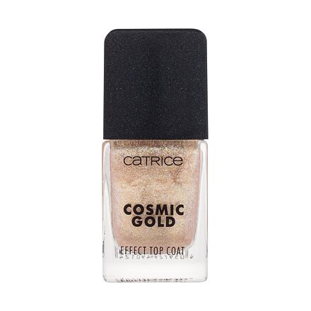 Catrice Effect Top Coat Cosmic Gold třpytivý vrchní lak na nehty 10.5 ml odstín zlatá