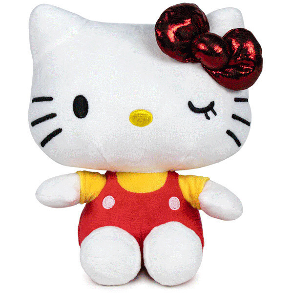 Plyšák Hello Kitty - Anniversary 22 cm červená