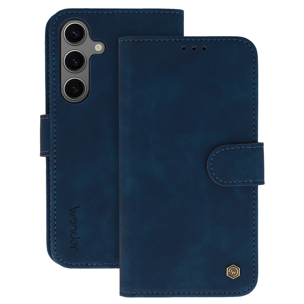 Knížkové pouzdro Wonder Fancy pro Samsung Galaxy A35 navy