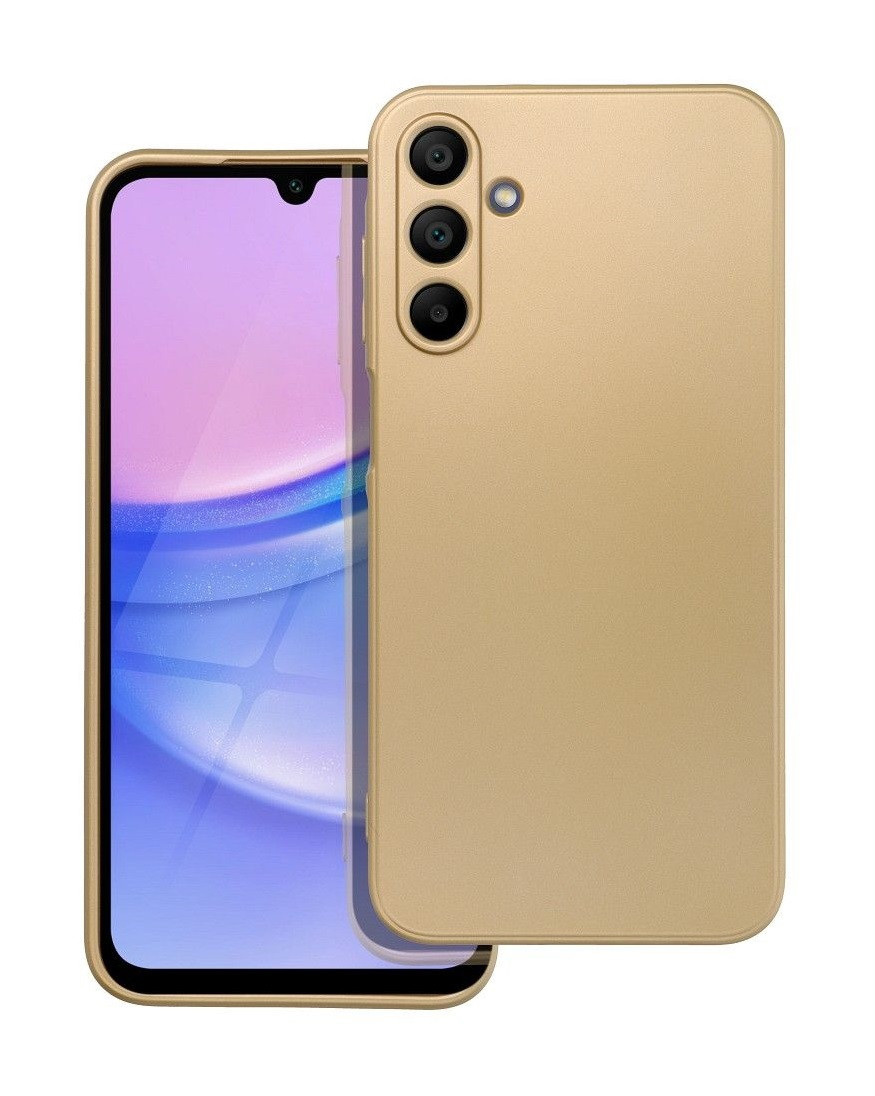 Kryt TopQ Metallic Samsung A15 zlatý 126995