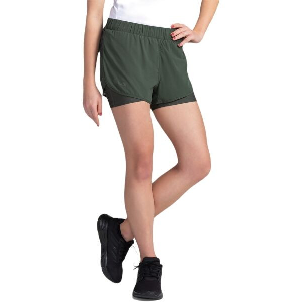 KILPI BERGEN Dámské běžecké šortky, zelená, velikost