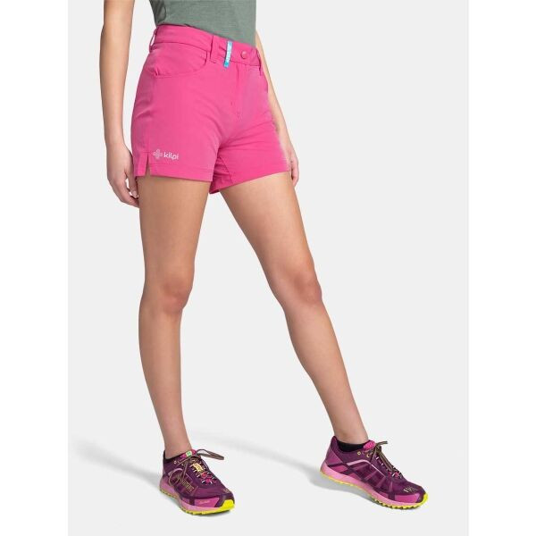 KILPI BREE Dámské lehké outdoorové kraťasy, růžová, velikost