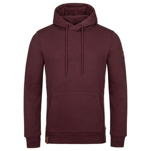 KILPI ODISEA-M Pánská mikina, vínová, velikost