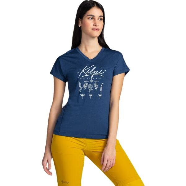 KILPI MERIN Dámské merino tričko, černá, velikost