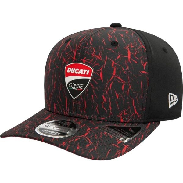 New Era DUCATI MOTOR CRINKLE AOP 9FIFTY Kšiltovka, černá, velikost