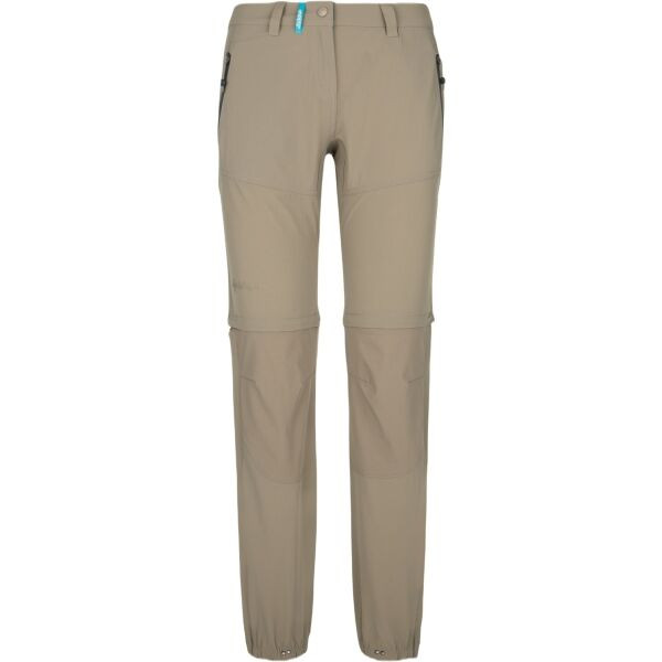 KILPI HOSIO Dámské outdoorové kalhoty 2 v 1, béžová, velikost
