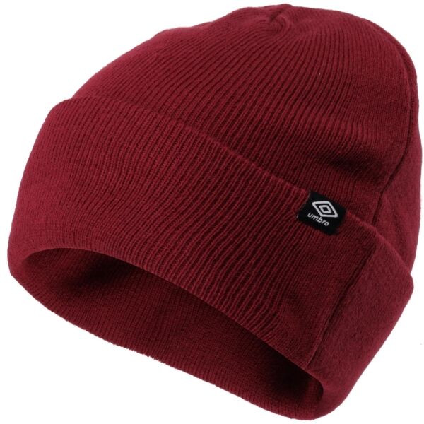 Umbro SMALL LOGO BEANIE Zimní čepice, vínová, velikost