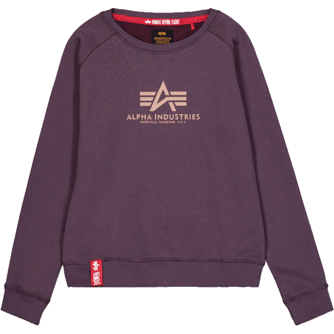 Alpha Industries Svetr dámský New Basic Sweater Wmn švestkový XS